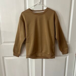 SHEIN Brown Sweatshirt